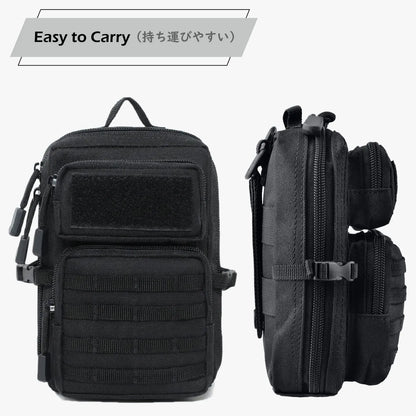 Tactical MOLLE Waist Bag EDC Pack – Hiking & Outdoor Utility Pouch