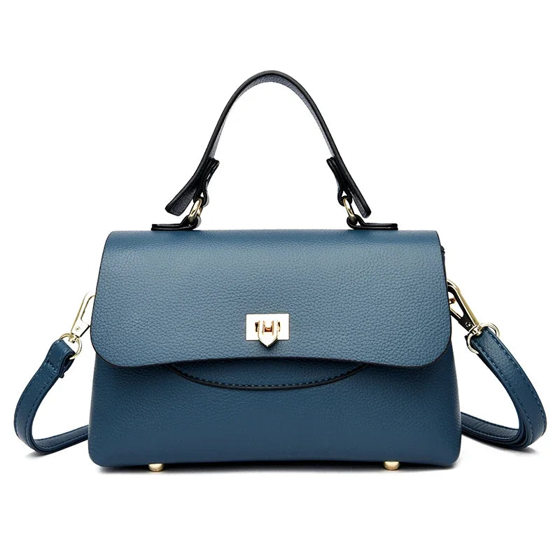 Women's Leather Crossbody Bag – Large Capacity Shoulder Handbag