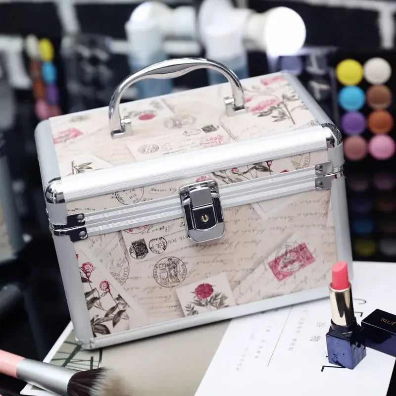 Professional Aluminum Makeup Case with Combination Lock