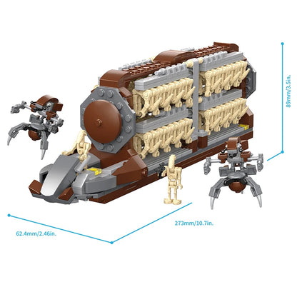 Droid Carrier Building Blocks Set with Battle Droids
