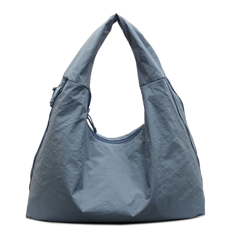 Large Nylon Tote Bag for Women – Casual Shoulder Hobo Bag