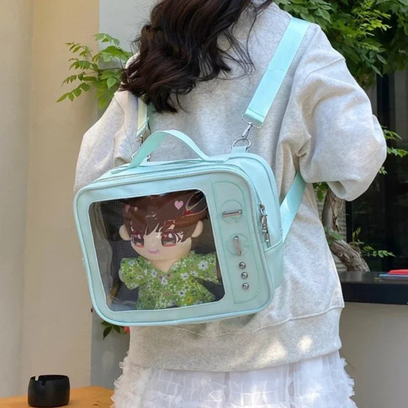 Ita Bag TV-Shaped Transparent Crossbody Bag for Girls