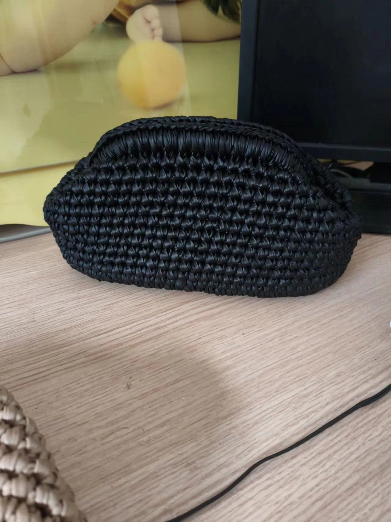 Handmade Crochet Clutch Bag – Woven Evening Purse