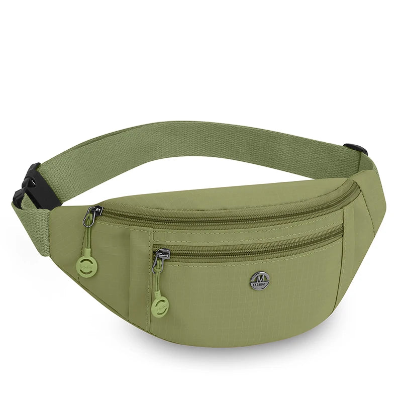 Waterproof Nylon Waist Pack – Convertible Crossbody Chest Bag