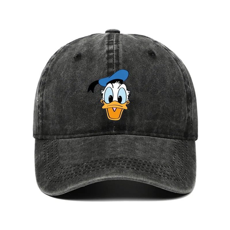Cartoon Character Baseball Cap – Vintage Washed Unisex Hat