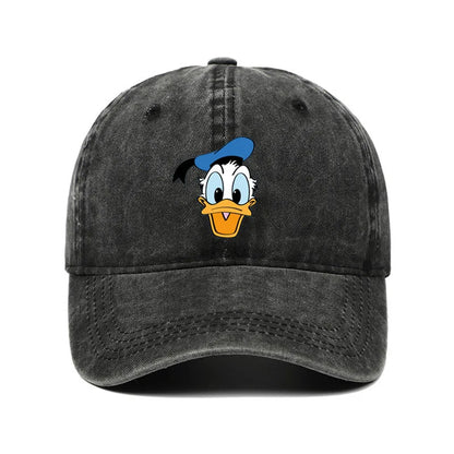 Cartoon Character Baseball Cap – Vintage Washed Unisex Hat