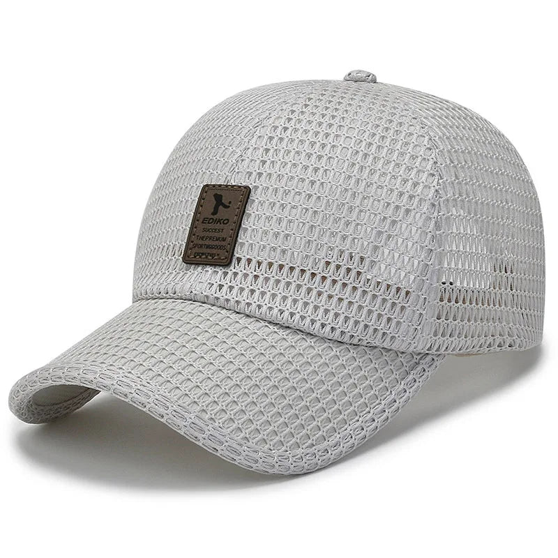 Breathable Mesh Baseball Cap Unisex Snapback Summer Sun Hat