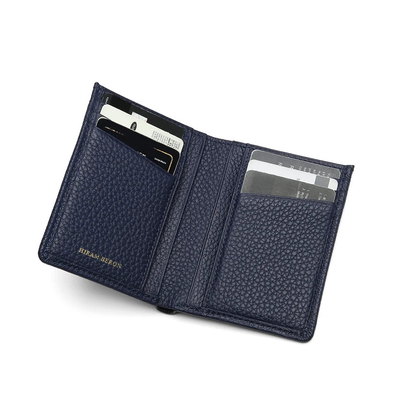 RFID Blocking Slim Leather Card Case Wallet for Men