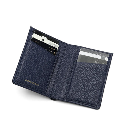 RFID Blocking Slim Leather Card Case Wallet for Men