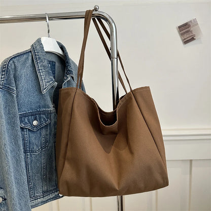 Large Capacity Shoulder Bag for Women – Casual Soft Tote Handbag