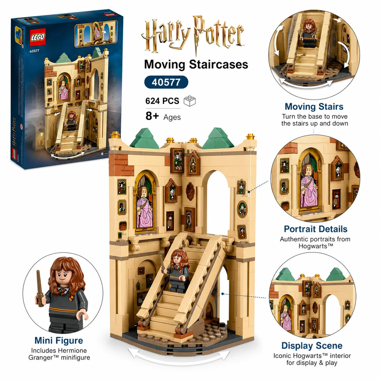 LEGO Harry Potter Hogwarts Grand Staircase 40577 Building Set