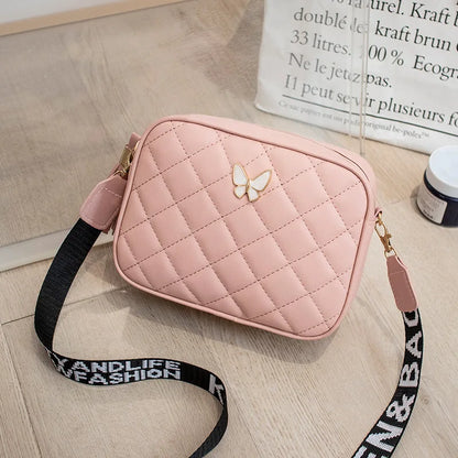 Diamond Pattern Quilted Crossbody Bag for Women