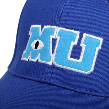Monsters University MU Embroidered Baseball Cap – Blue Snapback