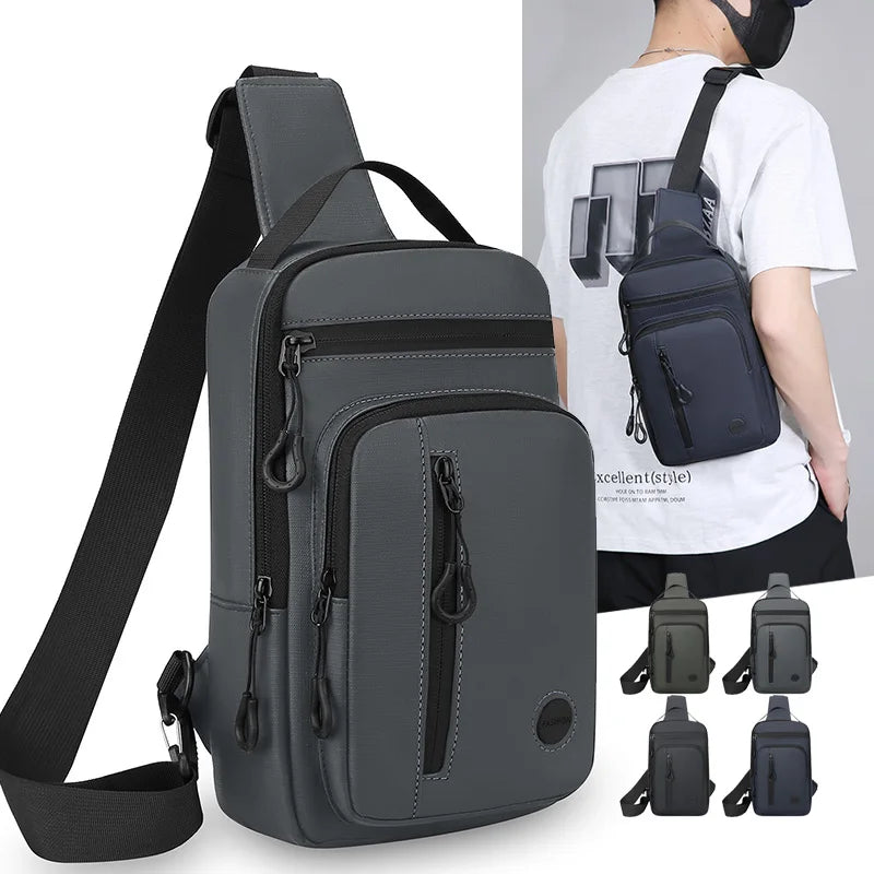 Sports Chest Sling Bag with Phone Pocket – Adjustable Crossbody