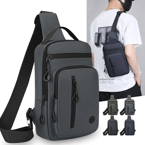 Sports Chest Sling Bag with Phone Pocket – Adjustable Crossbody