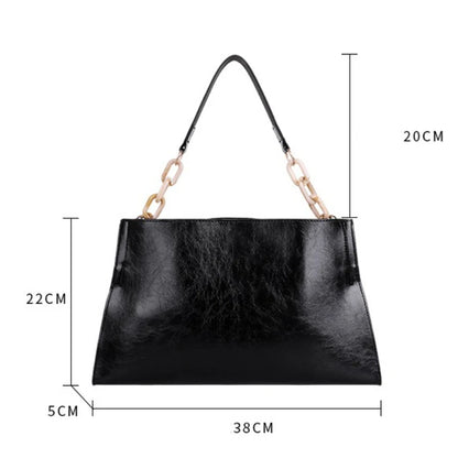 Leather Shoulder Bag – Large Capacity Women's Crossbody