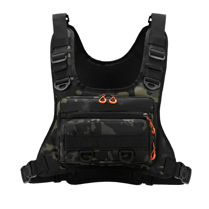 Tactical Chest Rig Vest Bag – Outdoor Fishing, Running & Cycling Pack