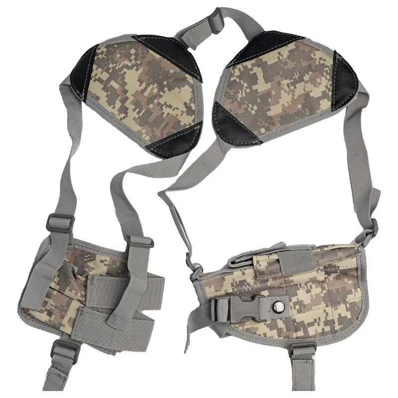 Tactical Shoulder Holster with Magazine Pouch – Nylon Pistol Rig