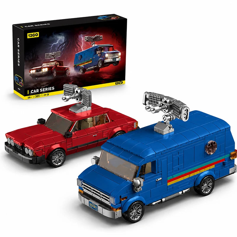 MOC 80s Retro Van & Car Building Blocks Set 2-in-1