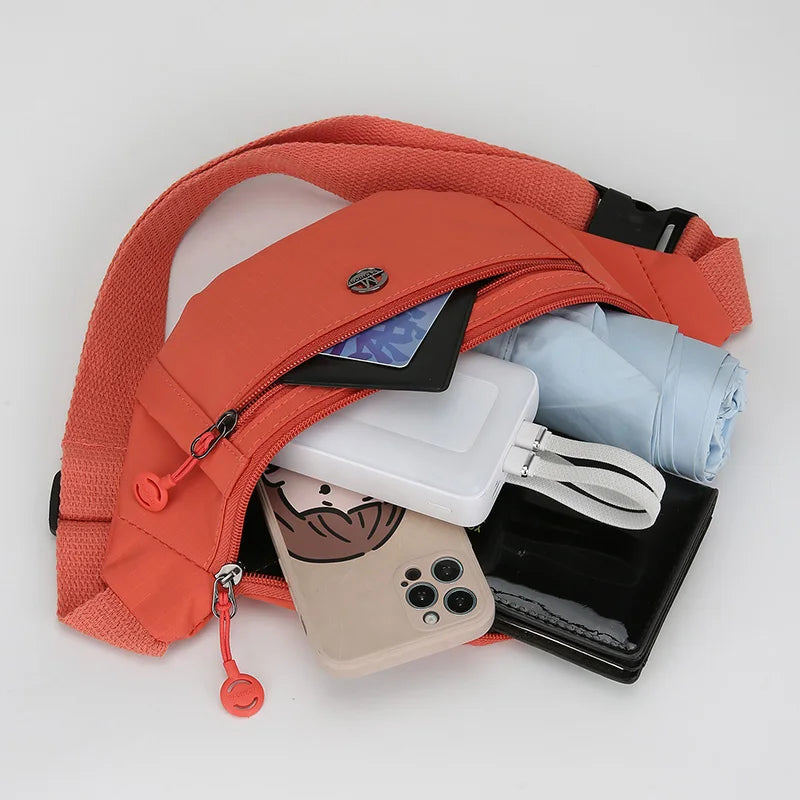 Waterproof Nylon Waist Pack – Convertible Crossbody Chest Bag