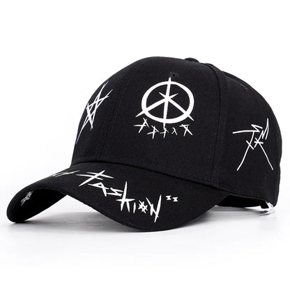 Graffiti Print Baseball Cap – Hip Hop Snapback Hat Unisex