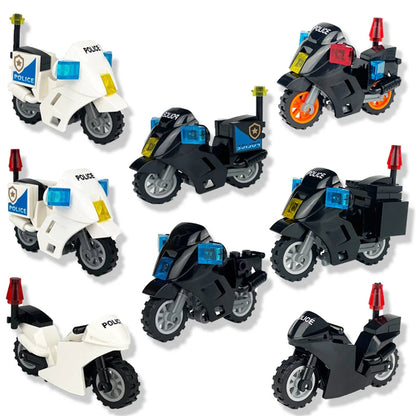 Military Motorcycle Building Block – Police & Army Mini Figure Toy