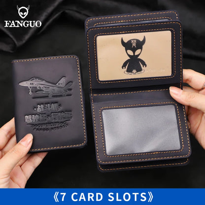 Leather Driver's License Holder & Card Wallet – Slim Bifold