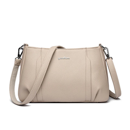 Women's Soft Leather Crossbody Bag – Elegant Shoulder Purse