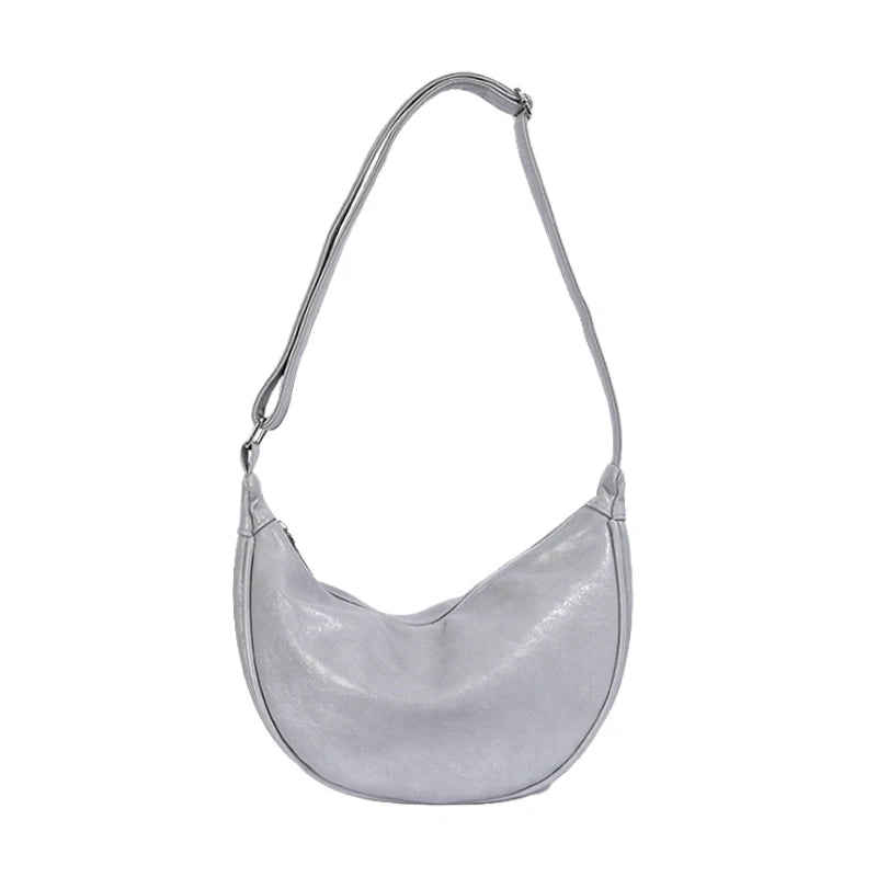 Crescent Hobo Bag for Women – Soft PU Leather Crossbody