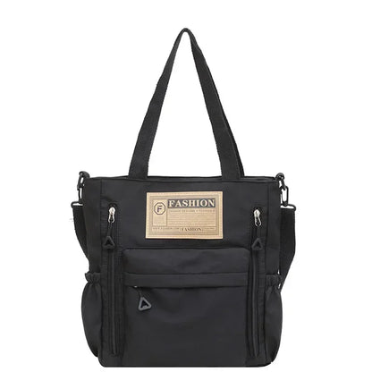 Nylon Shoulder Bag for Women – Multi-Pocket Tote & Crossbody