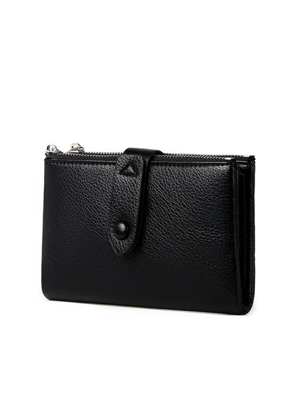 Slim Zipper Coin Purse with Multiple Card Slots