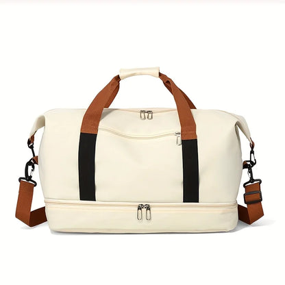 Large Capacity Gym Duffel Bag with Shoe Compartment