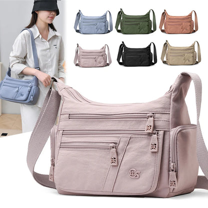 Women's Crossbody Bag Multi-Pocket Zipper Shoulder Bag