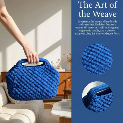 Hand-Woven Clutch Bag – Luxury Yarn Handbag for Women