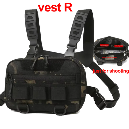 Tactical Chest Rig Bag – Front Vest Pouch for Outdoor Use