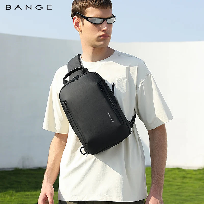 Bange Men's Waterproof Crossbody Sling Bag – Lightweight Business Messenger