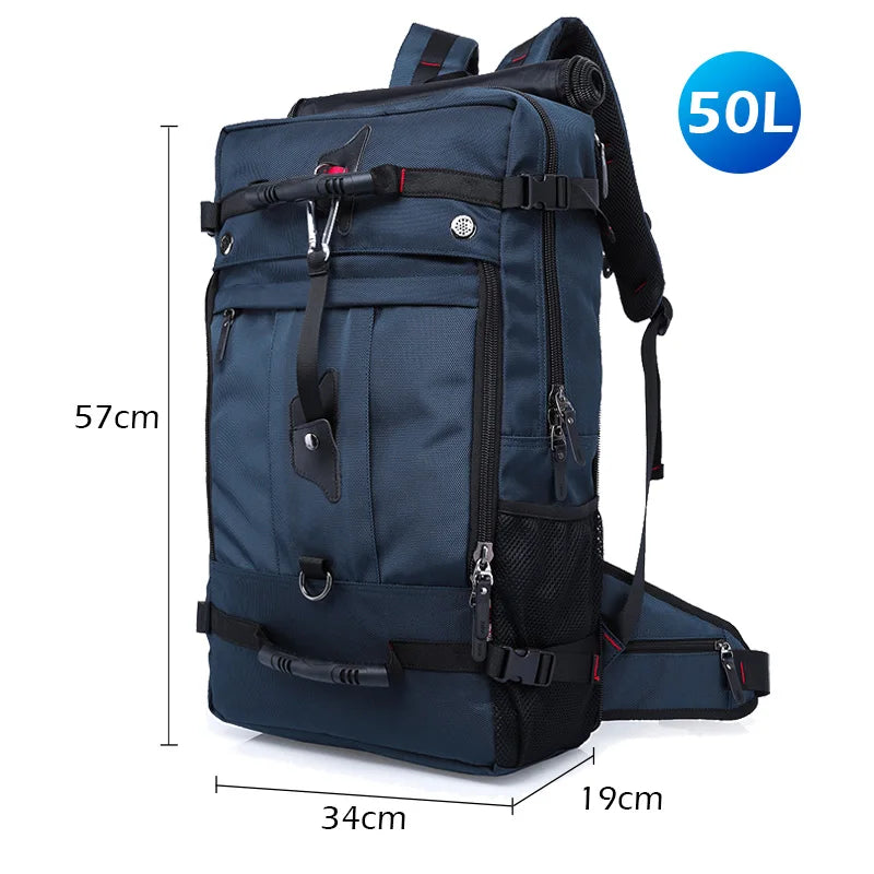 Waterproof Travel Backpack 50L – Men's Hiking & Outdoor Rucksack