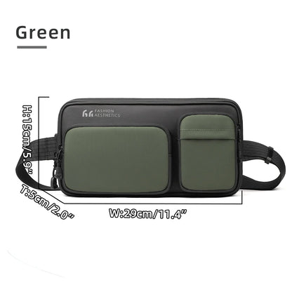 Men's Waterproof Crossbody Bag – Fits Handheld Game Console