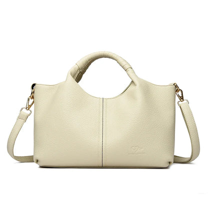 Soft Leather Tote Handbag – Women's Luxury Shoulder & Crossbody Bag