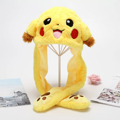 Cute Animal Ear Moving Plush Hat – Kids Cartoon Headband