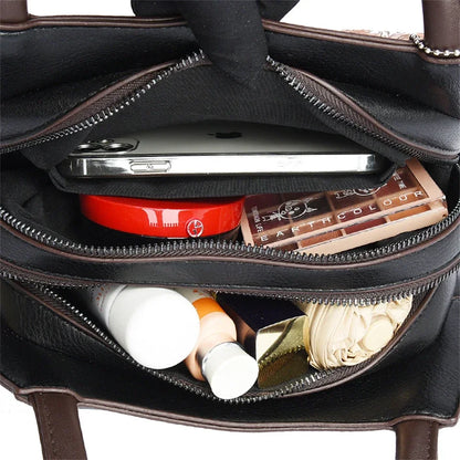 Luxury Floral Embossed Leather Handbag for Women