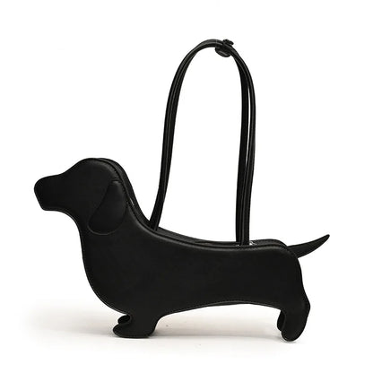 Dachshund Shoulder Bag – 3D PU Leather Novelty Handbag