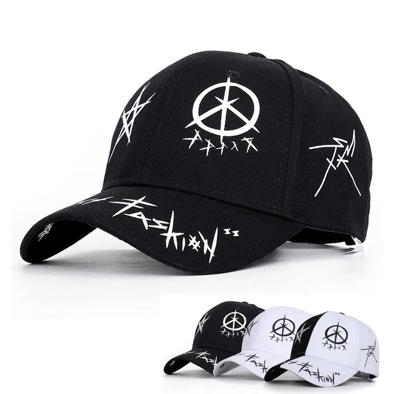 Graffiti Print Baseball Cap – Hip Hop Snapback Hat Unisex