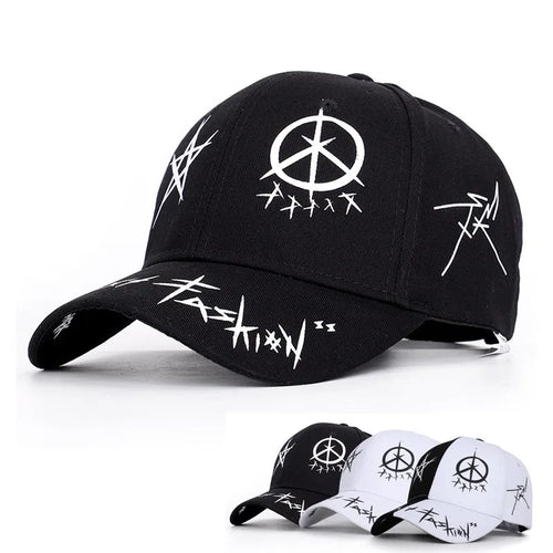 Graffiti Print Baseball Cap – Hip Hop Snapback Hat Unisex