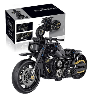 MOC Sportster Chopper Motorcycle Building Blocks Set – 1:8 Scale