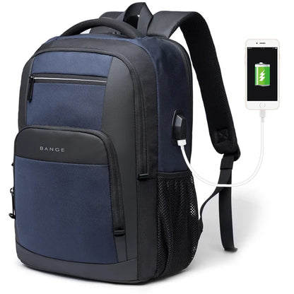 BANGE Men's Laptop Backpack with USB Charging Port – Travel & Business