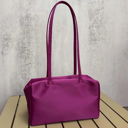 Polka Dot Shoulder Bag – Lightweight Nylon Handbag for Women