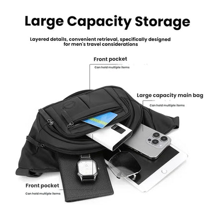 Men's Multi-Pocket Chest Bag & Waist Pack