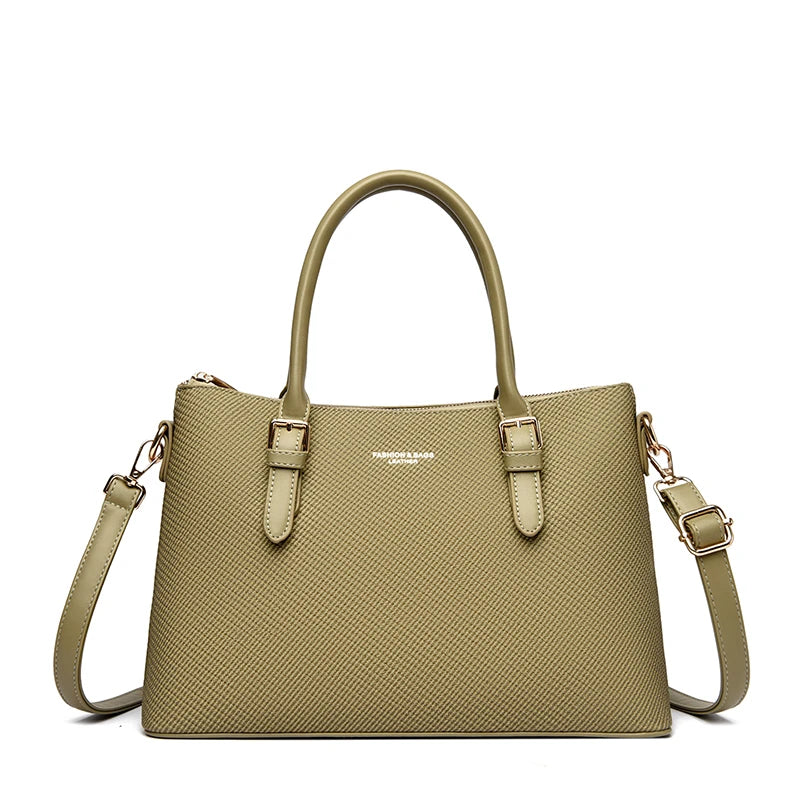 Women's PU Leather Handbag – Large Capacity Shoulder & Crossbody Bag