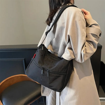 Lightweight Nylon Crossbody Bag for Women – Large Capacity Shoulder Bag